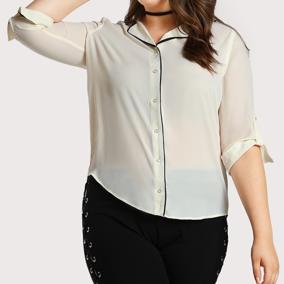 Plus Size Piper Button Down Top - Picture 2 of 5